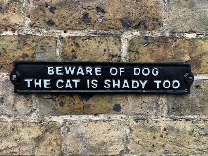 dog & cat plaque